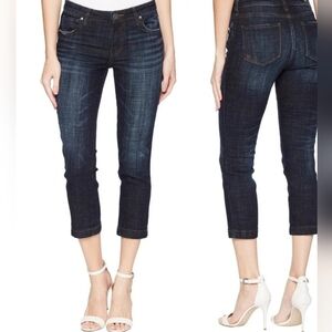 Cut From The Kloth Lauren Crop Straight Leg Jeans Size 12 .